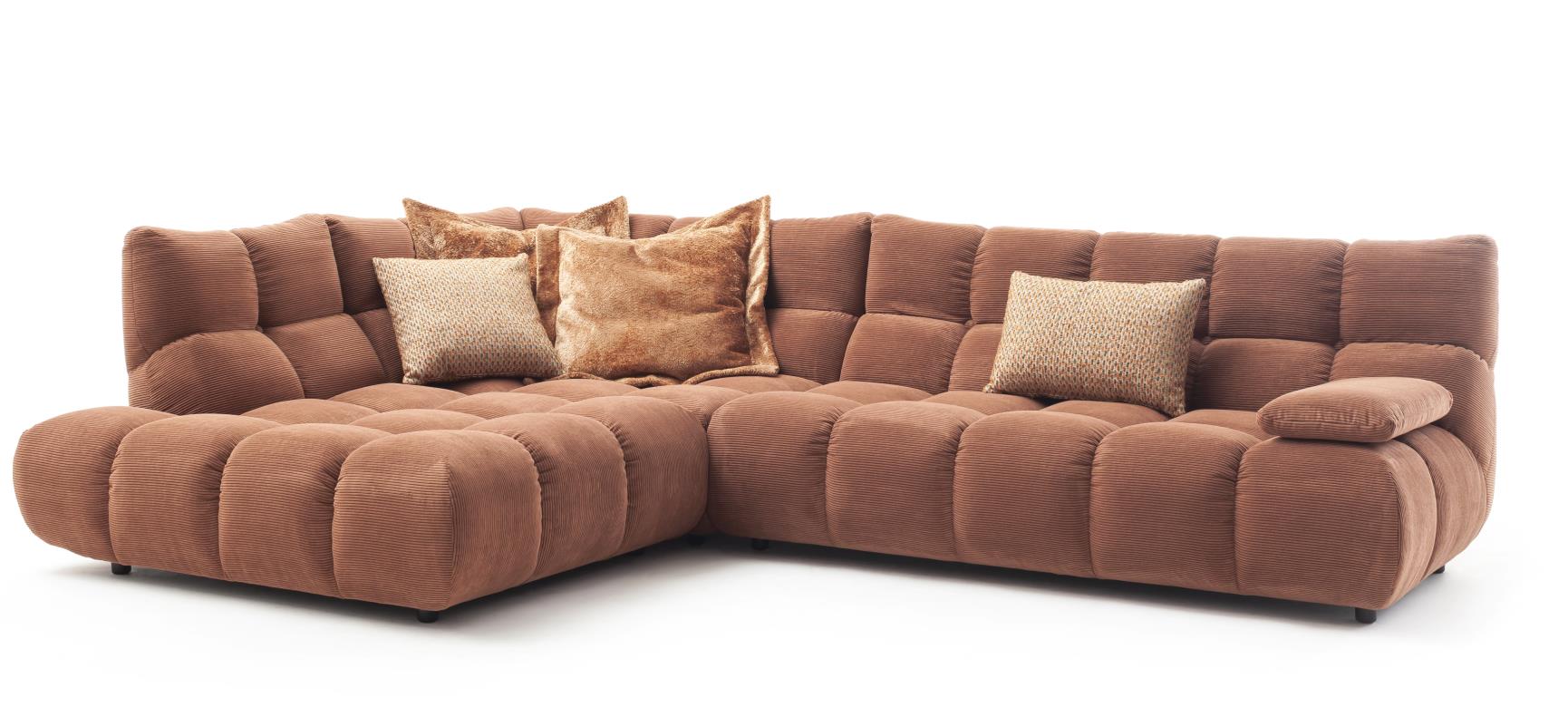Candy Polsterecke GRACELAND ca. 211x324cm in Stoff Feincord rusty Candy Polsterecke GRACELAND ca. 211x324cm in Stoff Feincord rusty