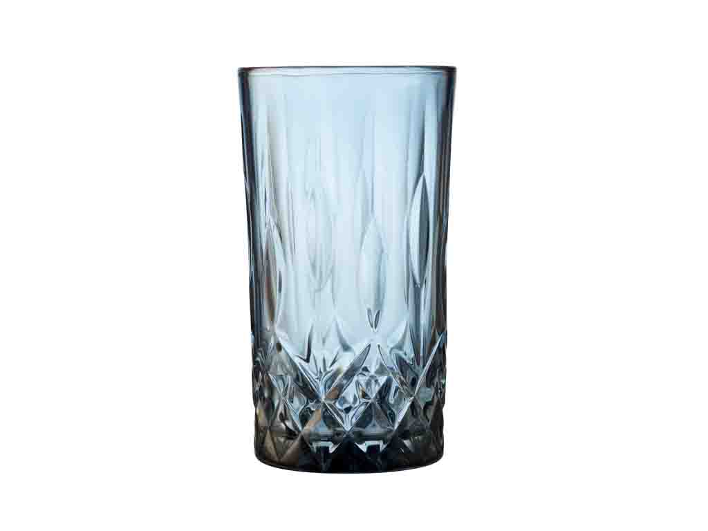 Lyngby Glas Highball 0,38 Liter in Farbe blau