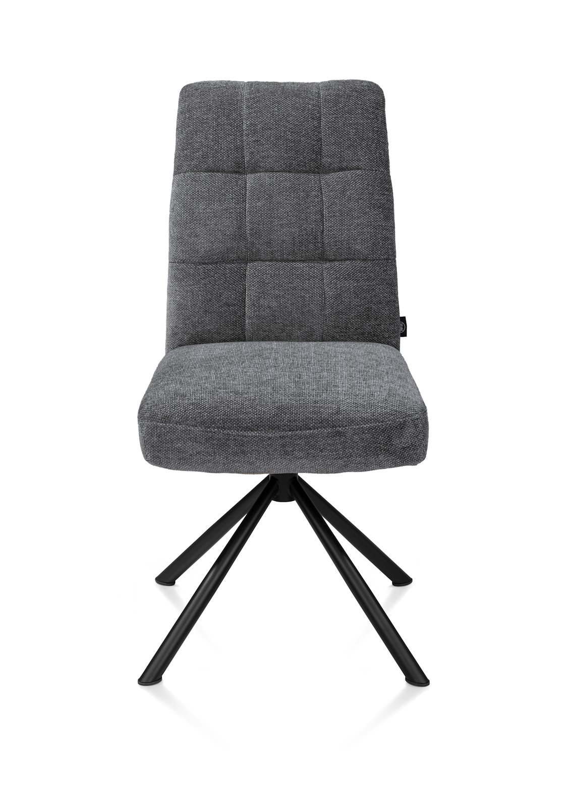 // Stoff Livigno anthrazit // Gestell schwarz // mit Griff // ca. B48 H93 T67 cm // Taschenfederkern, Stuhl, Sessel, Sitzmöbel, Stuhl mit Armlehne, Gepolstert