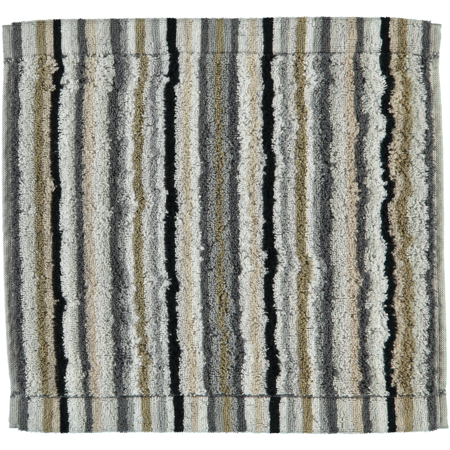 Cawö Seiftuch STRIPES 30x30cm in Farbe kiesel
