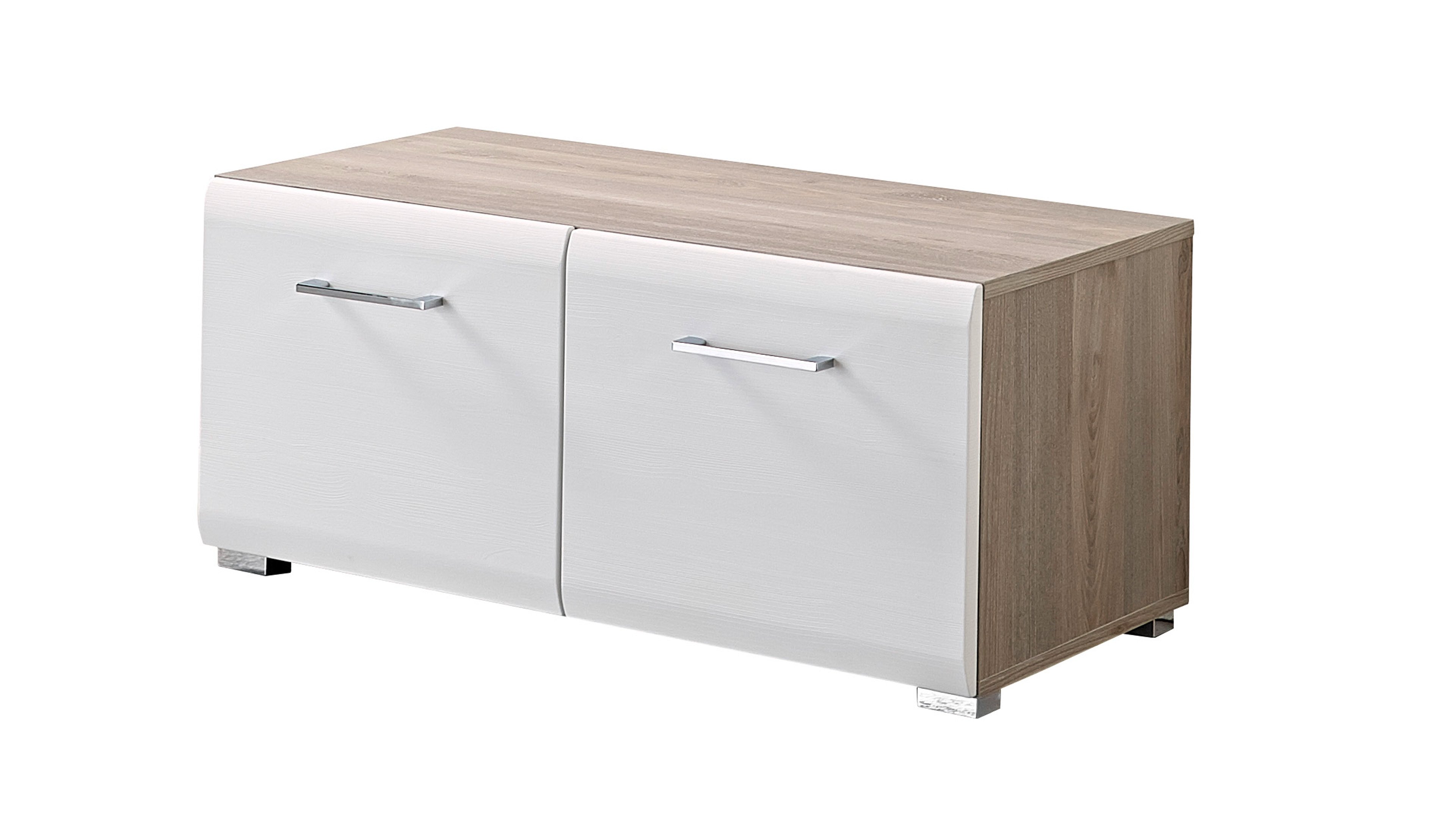 Innostyle Bank FUNNY in Silbereiche/weiß MDF