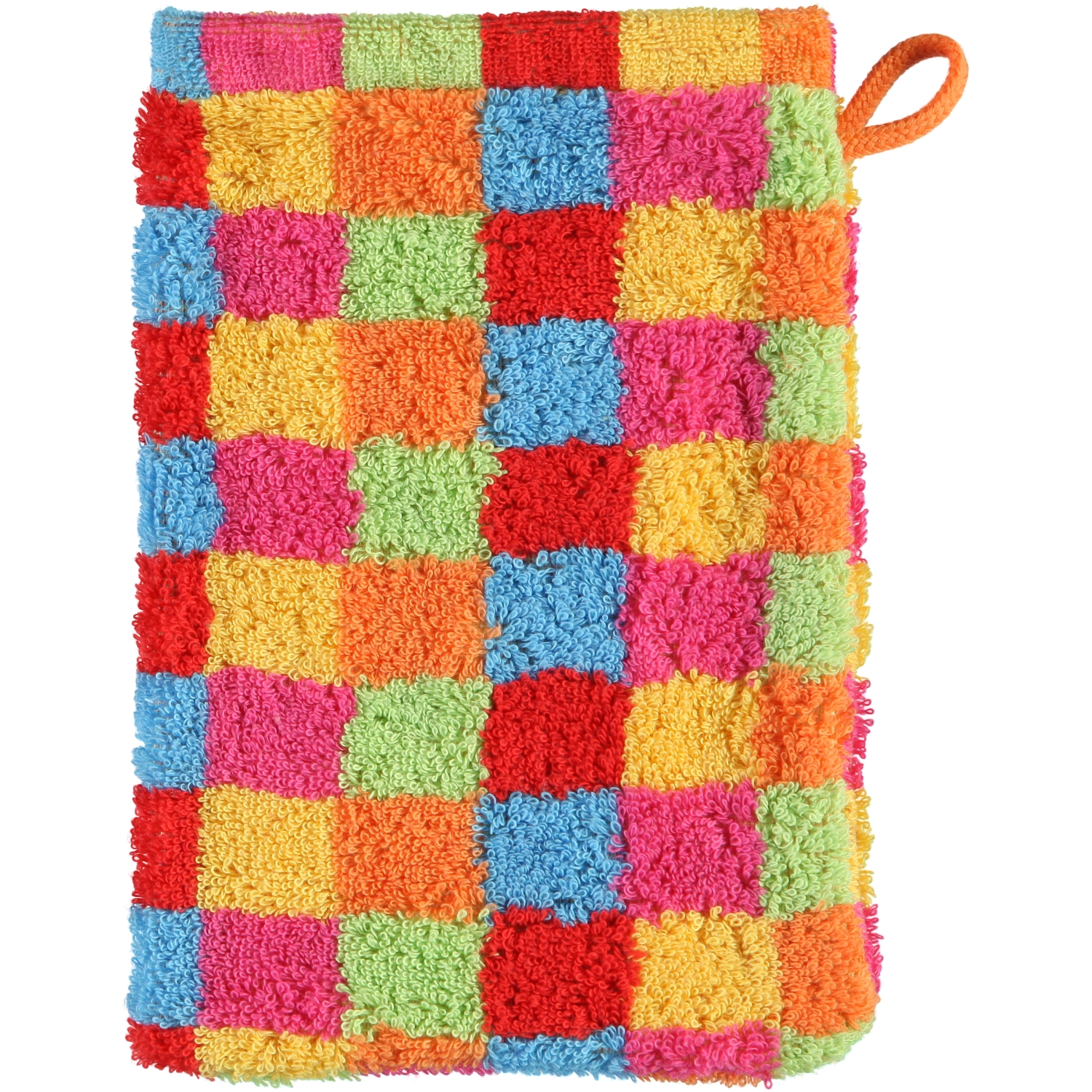 Cawö Waschhandschuh CUBE 16x22cm in Farbe multicolor