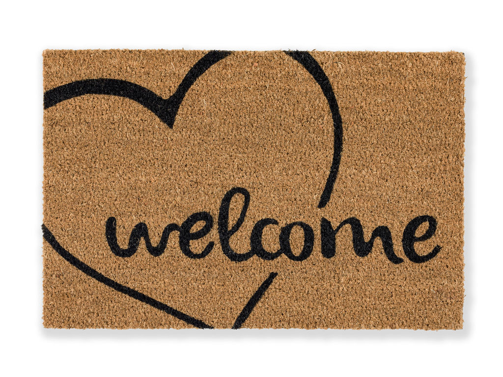 Golze & Söhne Schmutzfangmatte Coco Smart ca. 40x60cm in Farbe D. 002 Welcome Herz