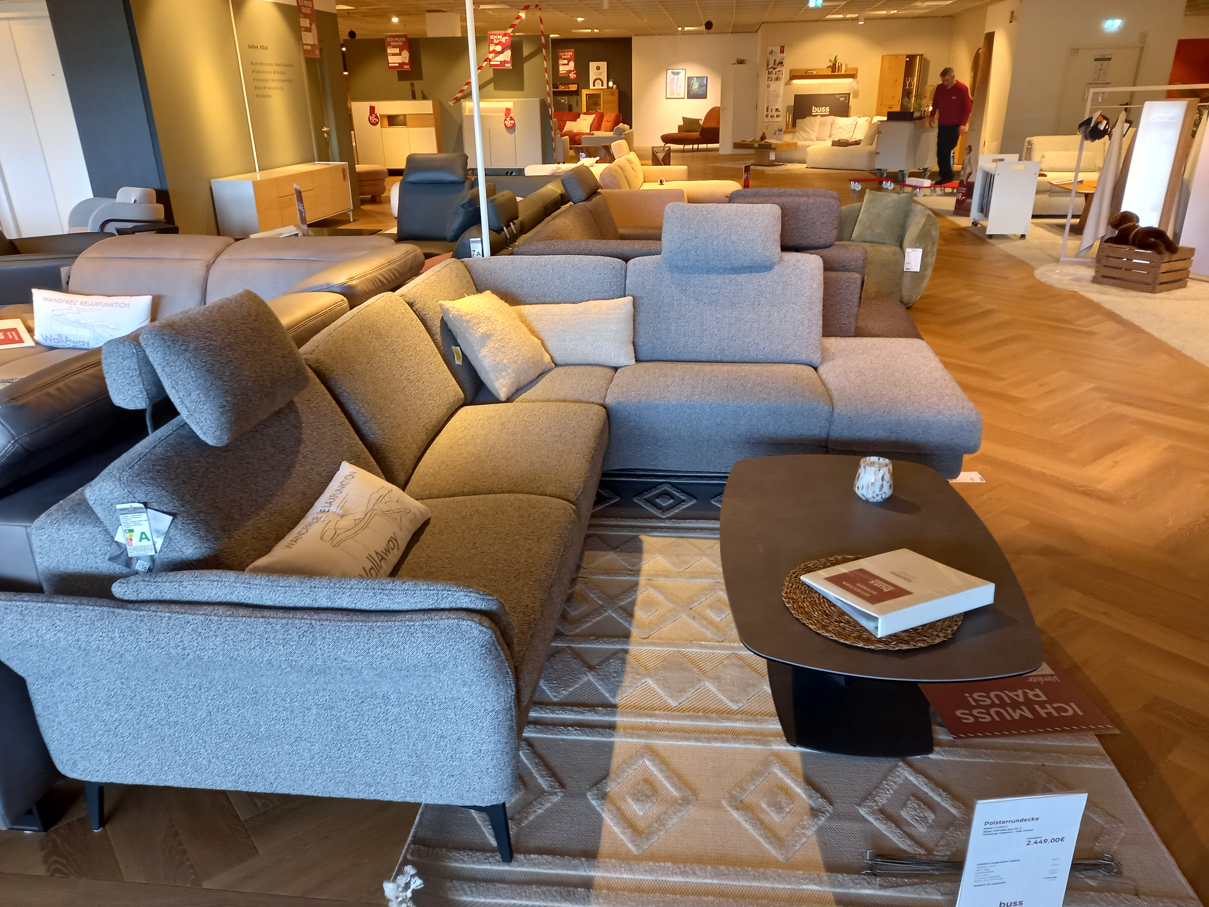 Modulmaster Polsterecke MM-ZE1200 in Stoff Beat grey, Sofa, Sofa-Gruppe, Stoff, Grau, Wohnzimmer