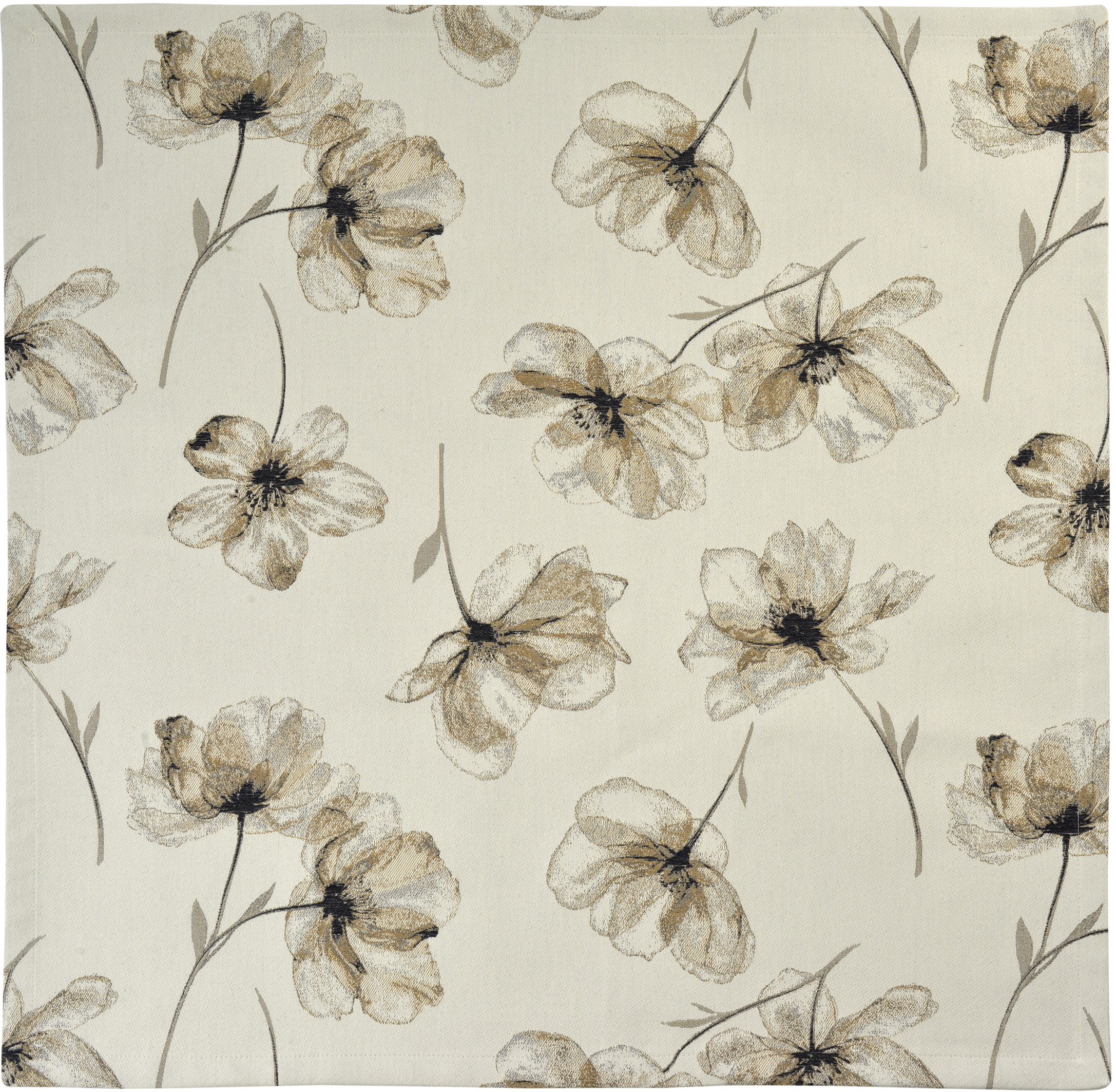 Sander Tischdecke IMAGO ca. 85x85cm in Farbe beige Sander Tischdecke IMAGO ca. 85x85cm in Farbe beige, Blumenmuster, Teppich, Beige, Kunstpflanzen, Floral