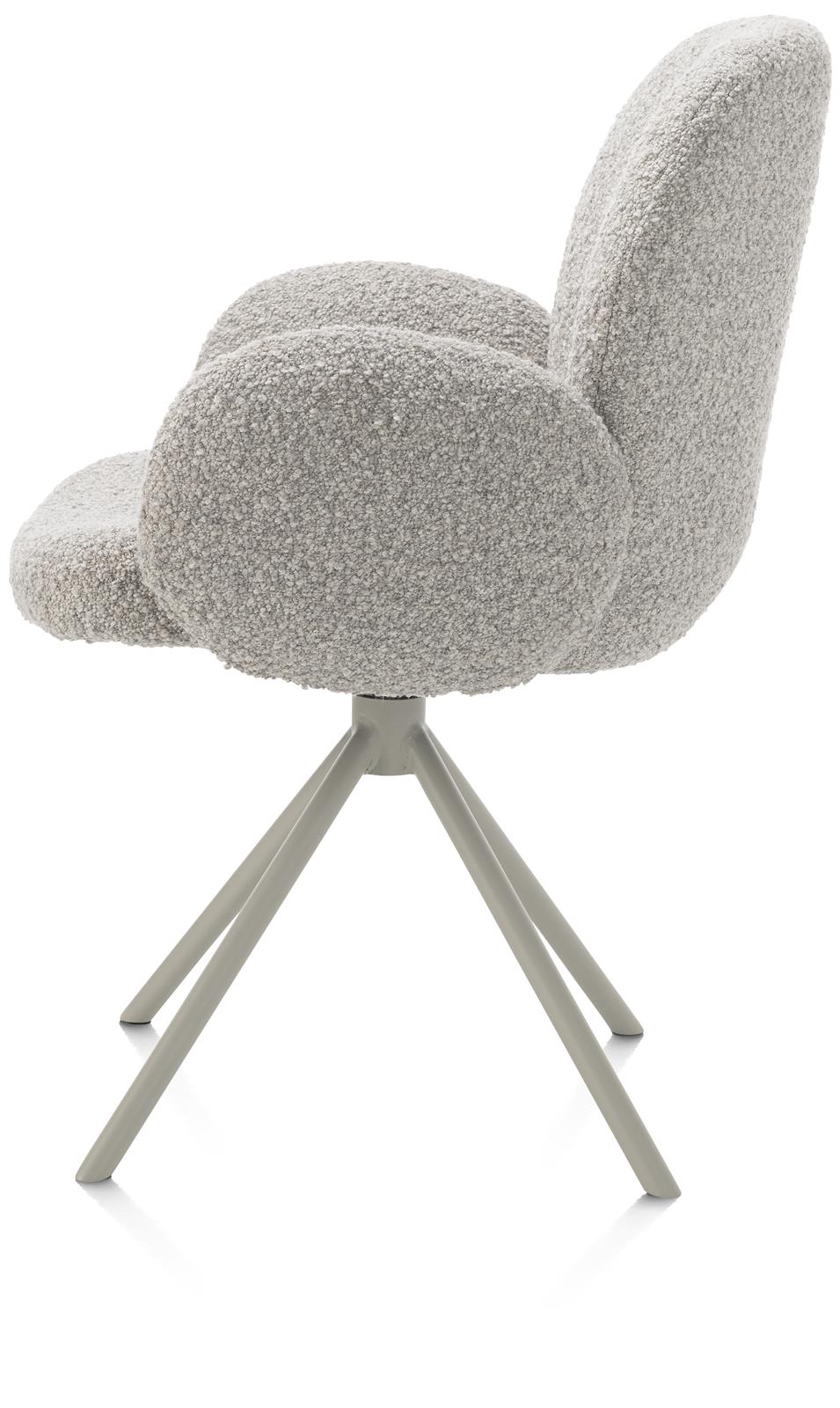 XOOON Armstuhl JAXON ca. B66 H85 T63 cm in Stoff Brioni kiesel