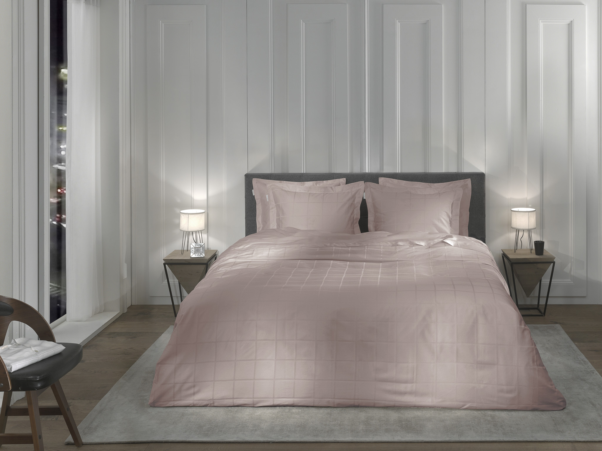 Bettwäsche Diamante 200x200cm DIAMANTE in Rot Bettwäsche DIAMANTE ca. 200x200cm in Farbe Rose Tan