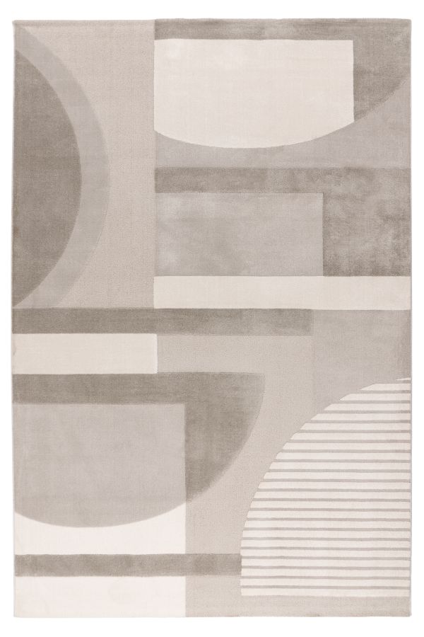 Webteppich BERGAMO ca. 160x230cm in Farbe silver Webteppich BERGAMO ca. 160x230cm in Farbe silver, Teppich, Abstract, Muster, Geometrisch, Neutral