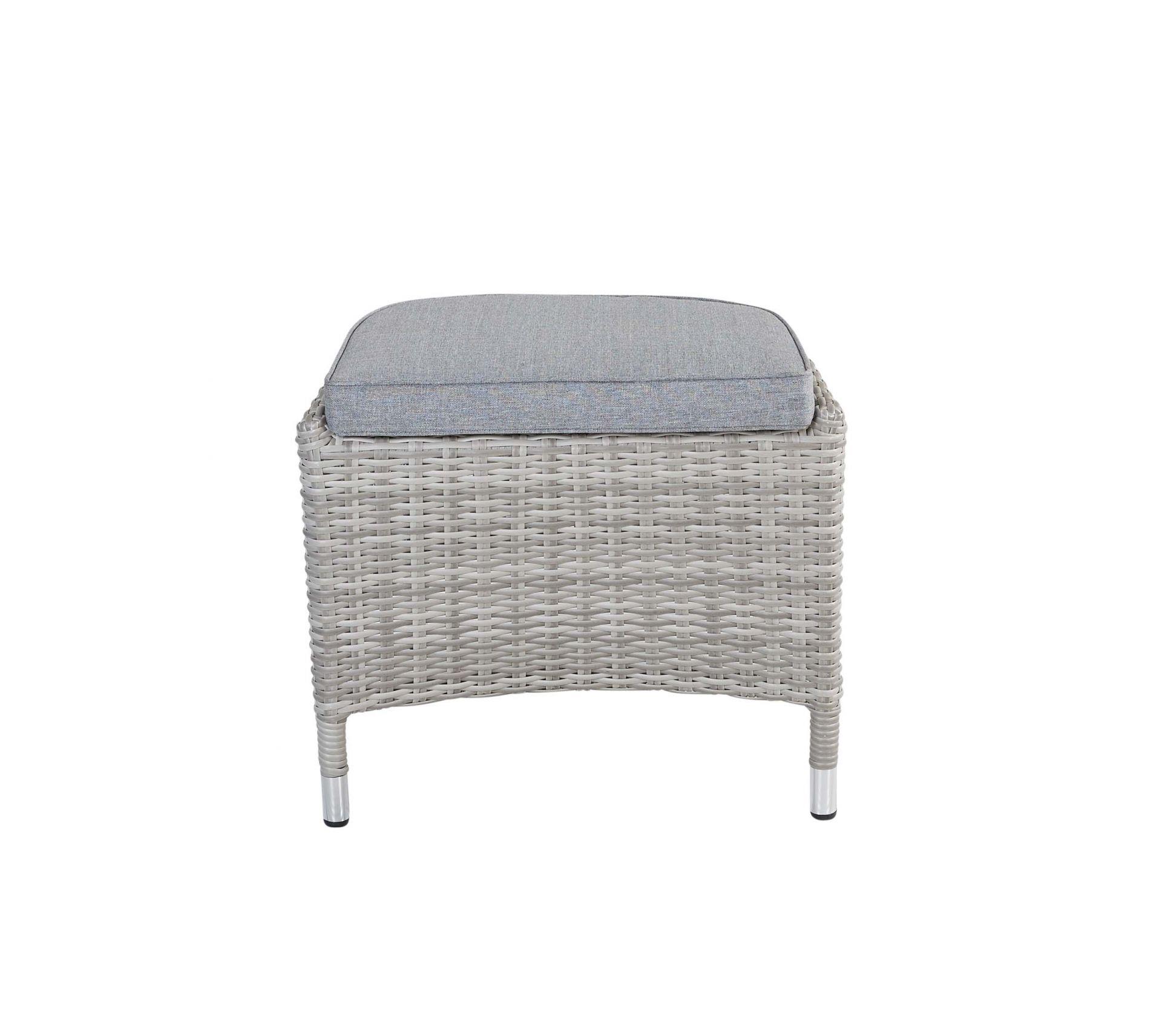 L.C. Wholesaler Dininghocker NIZZA in white grey