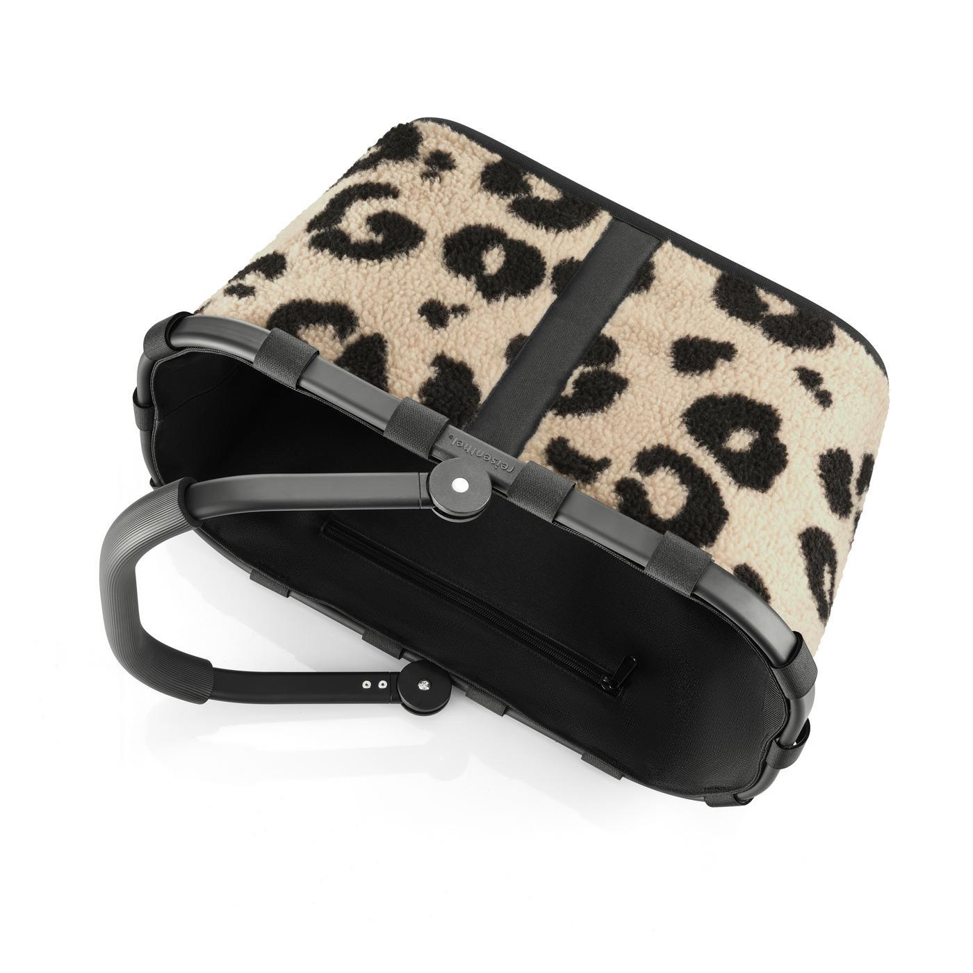 Reisenthel CARRYBAG in Farbe teddy leo cream, Hülle, Lederimitat, Leopardenfeld, Strapazierfähig, Reißverschluss