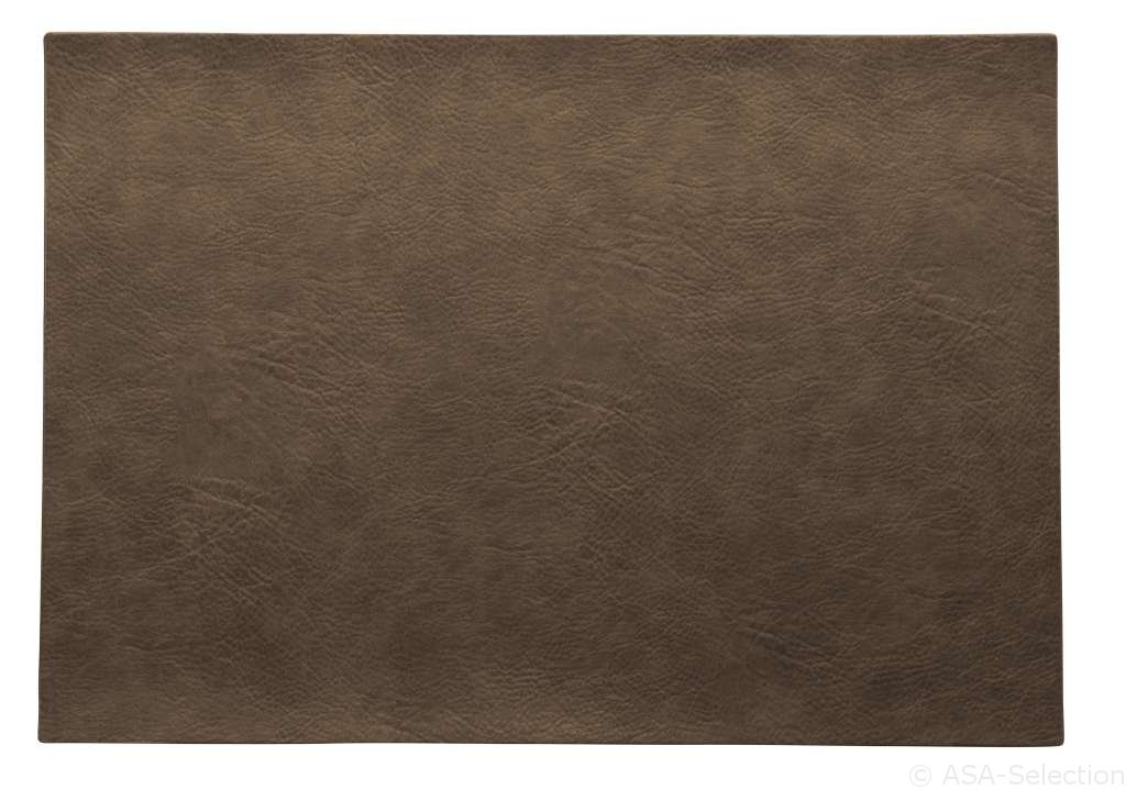 ASA Selection Tischset Vegan Leather in Farbe braun