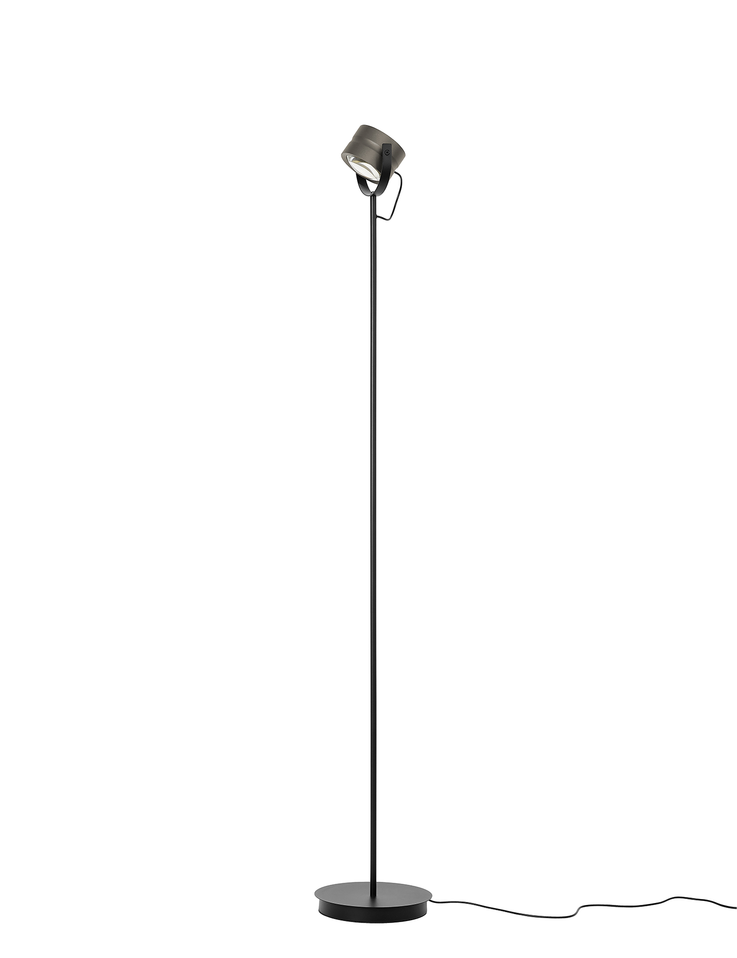 B-Leuchten LED-Stehleuchte Durchmesser ca. 24cm, Höhe ca. 155cm in Bronze eloxiert, Lampe