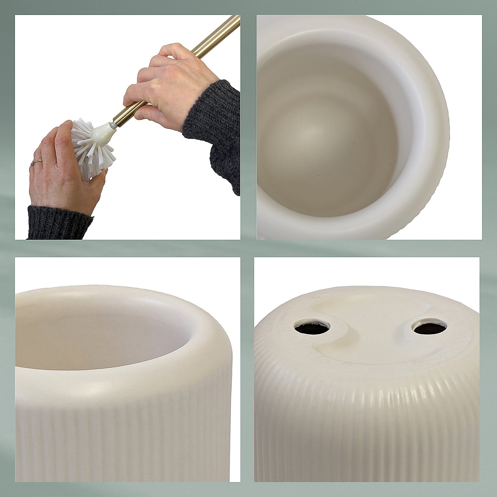 Kela WC-Garnitur Adele offwhite ADELE in , Reinigen, Person, Pinsel, Werkzeug, Teller