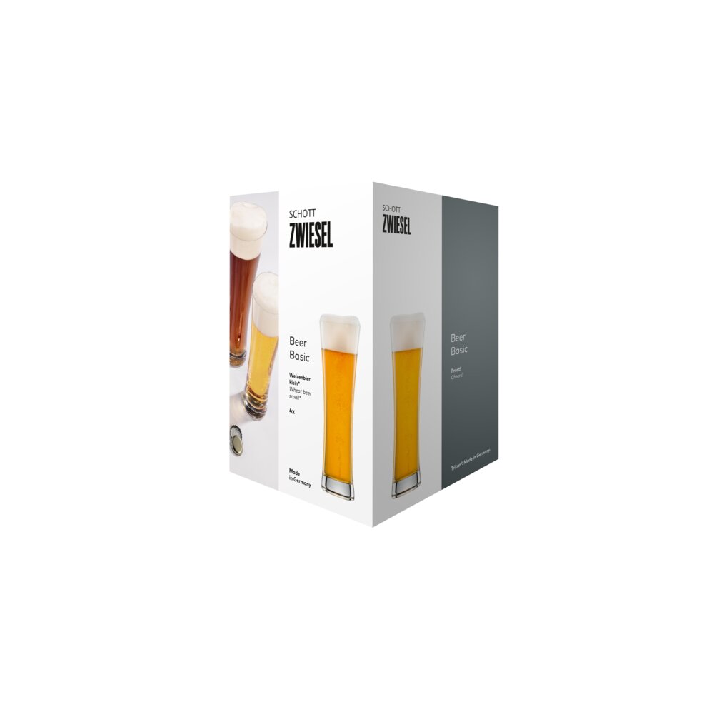 Schott Zwiesel Weizenbierglas BEER BASIC 451ml, 4er-Set