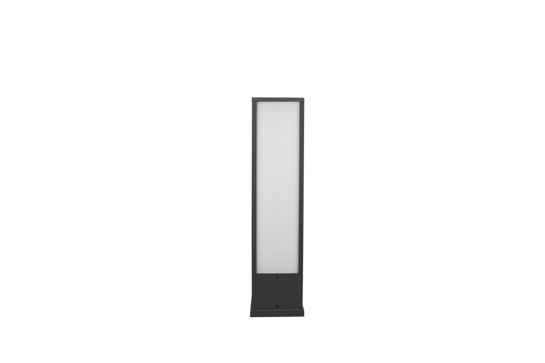Trio LED-Pfosten FUERTE 1-flammig in Farbe anthrazit, Glas Kunststoff weiß Trio LED-Pfosten FUERTE in anthrazit, Glas Kunststoff weiß