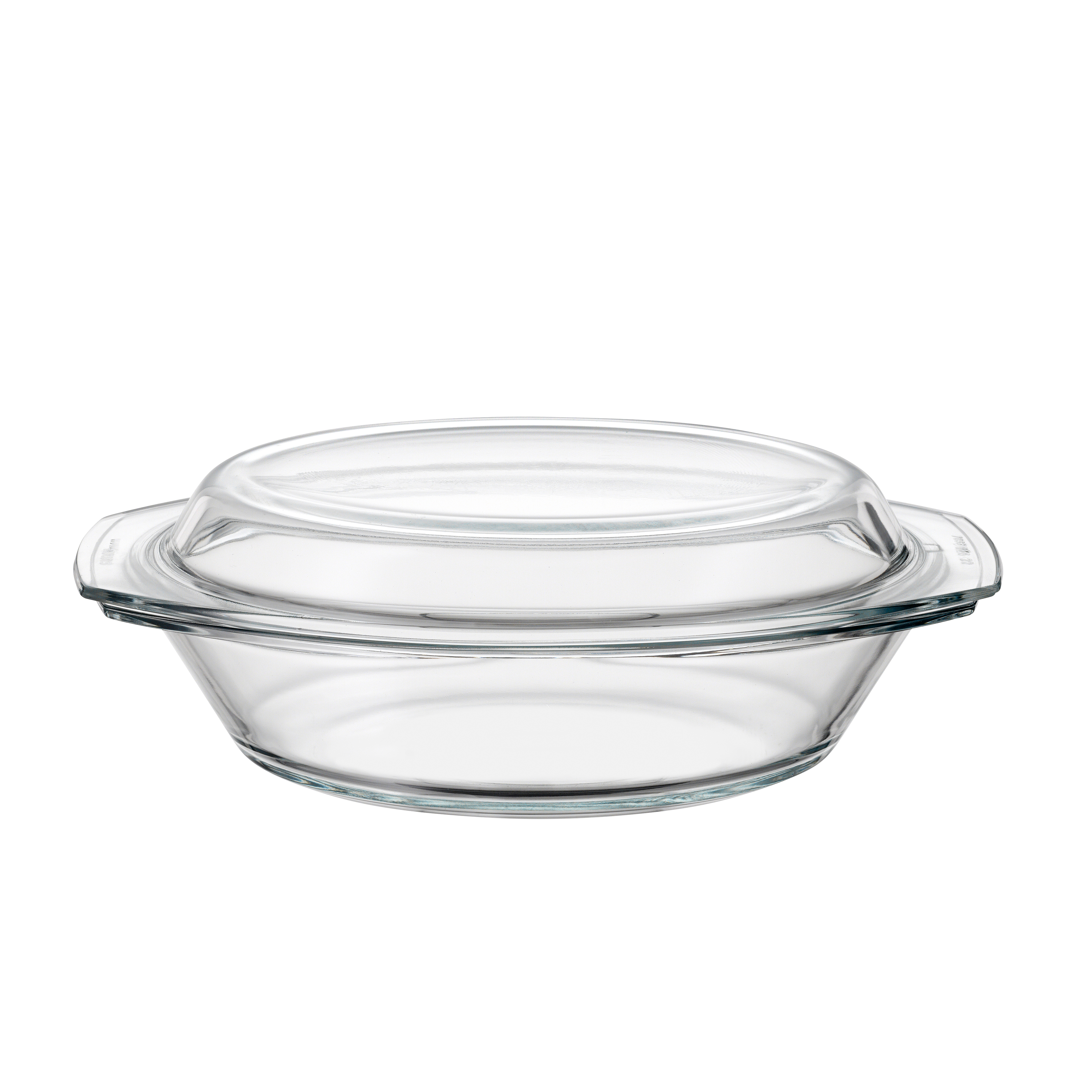 Backform 2,2 Liter aus Glas, Glas-Backformen, Backform aus Glas, Glasdeckel, Glasbehälter mit Deckel, Durchsichtiges Glas