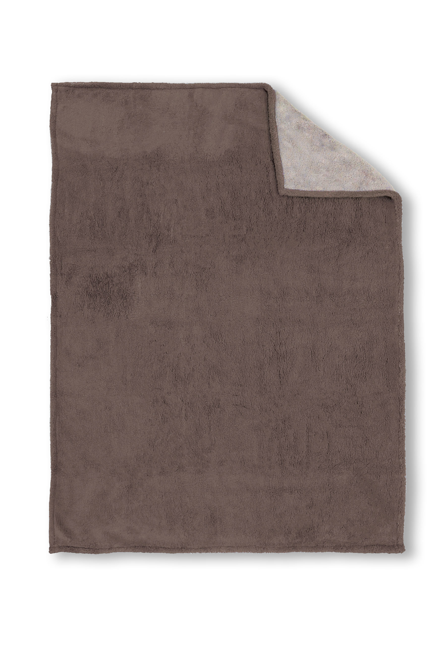 Biberna DECKE-Wohndecke ca. 150x200cm in Farbe Topas / Mocca, Dekoration für Zuhause, Teppich, Leinen
