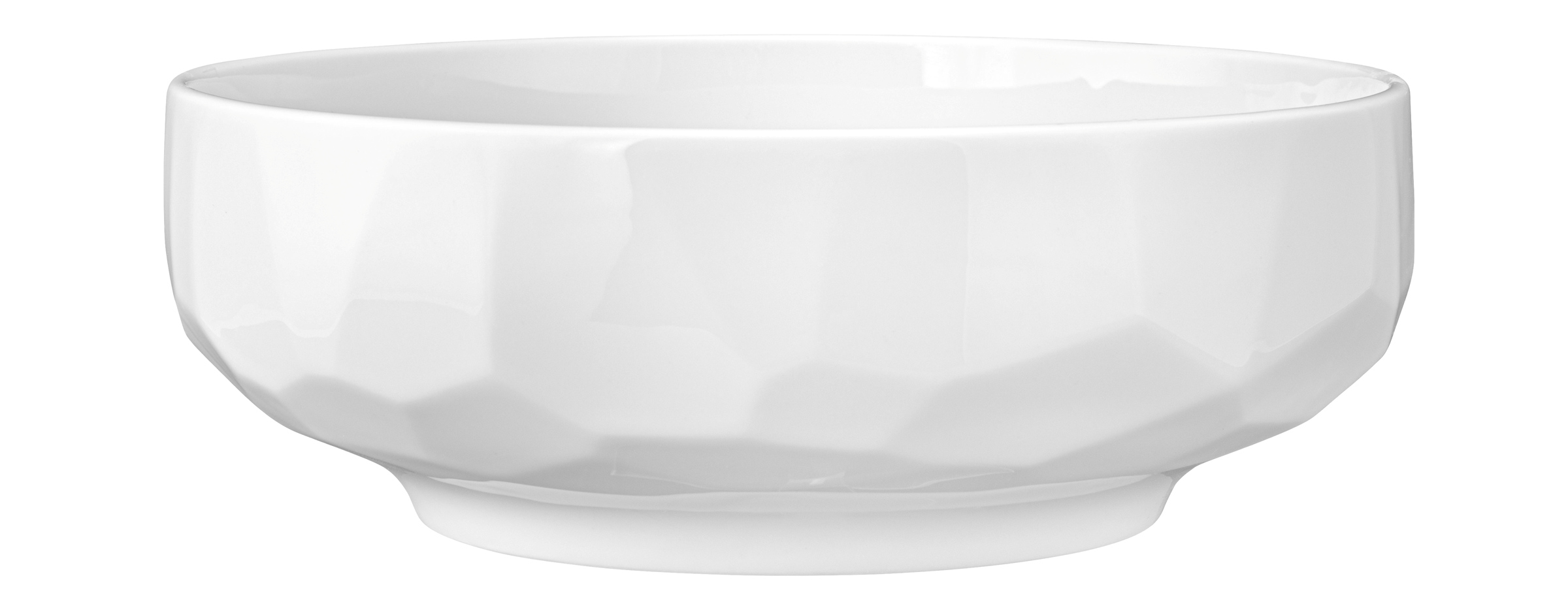 Seltmann Weiden Foodbowl 20cm Sento Paper 3 , Schale, Porzellan, weiß, facetten, Tafelgeschirr