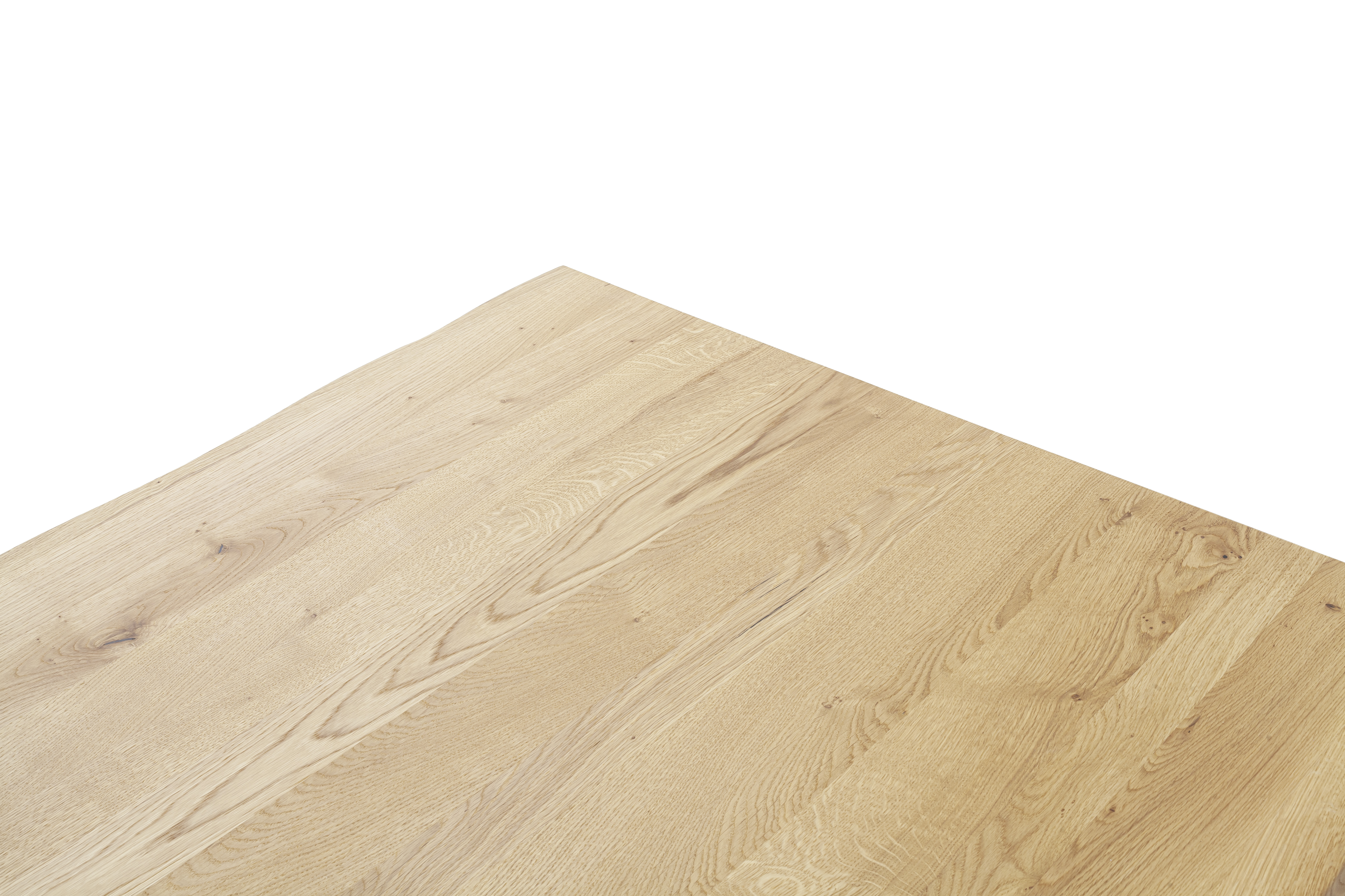 Esstisch DEBA in Wildeiche massiv geölt, Holztisch, Holzmuster, Eiche, Massivholz, Tischplatte