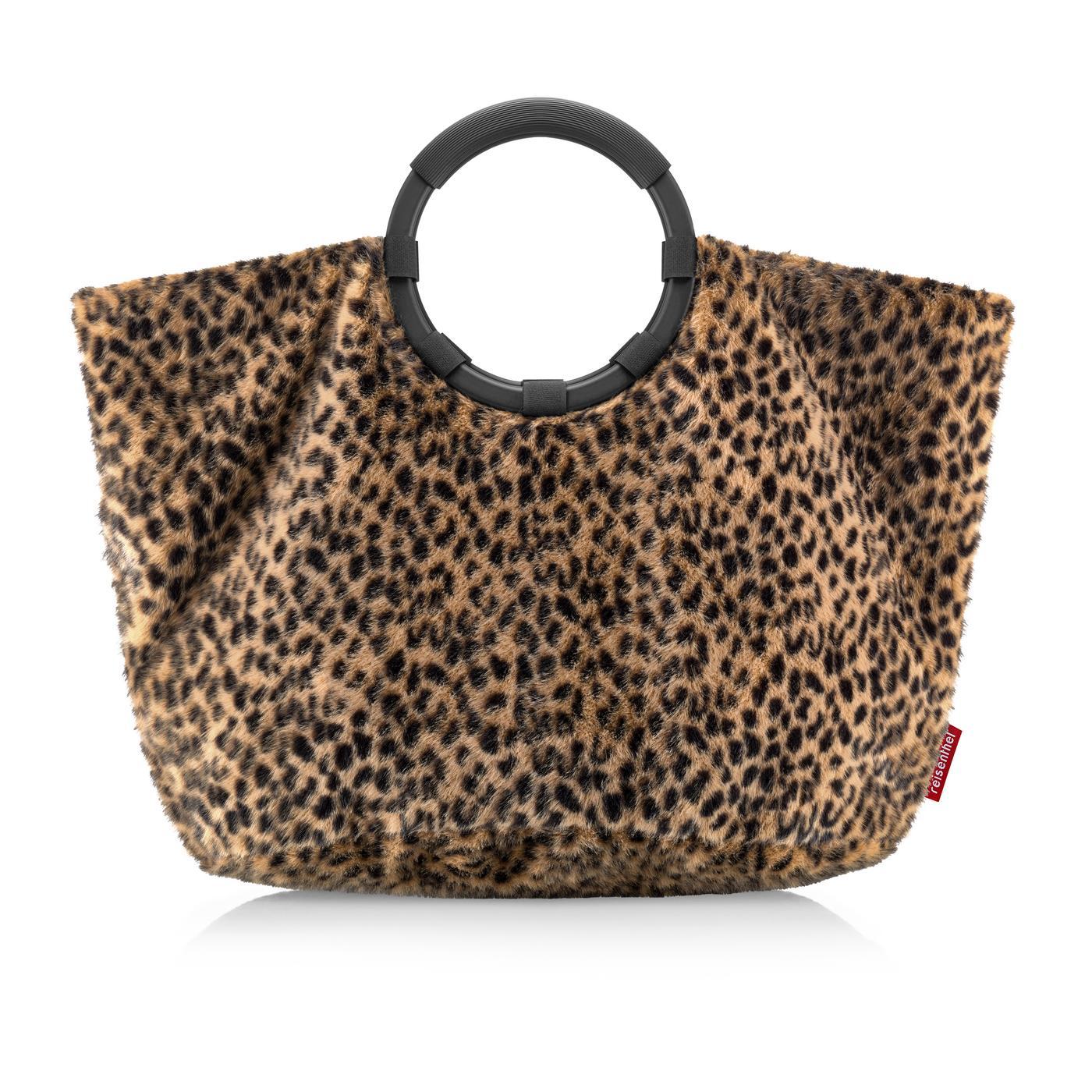 Reisenthel LOOPBAG HOBO in Farbe leo fake fur, Tasche, Leopard, Tierreprint, Faux-Fell, Tragegriff