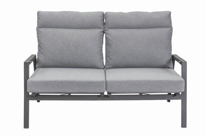 L.C. Wholesaler Sofa SONDRINO ca. B152 H98 T81 cm in Textilene silber