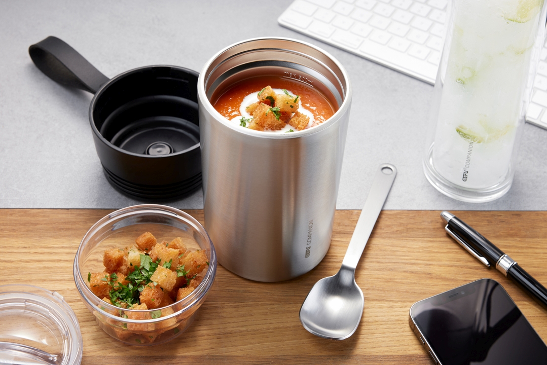 GEFU Thermo Lunchpot COMPANION in Farbe schwarz/silber