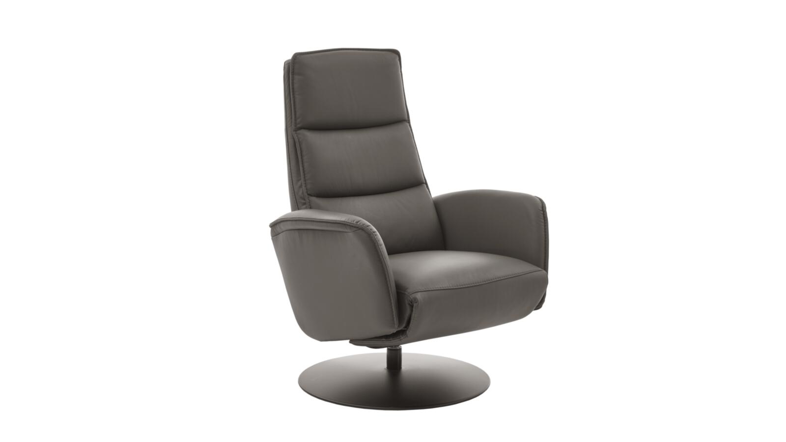 Hukla Relaxsessel CM-HU1202 in Leder Torro grau