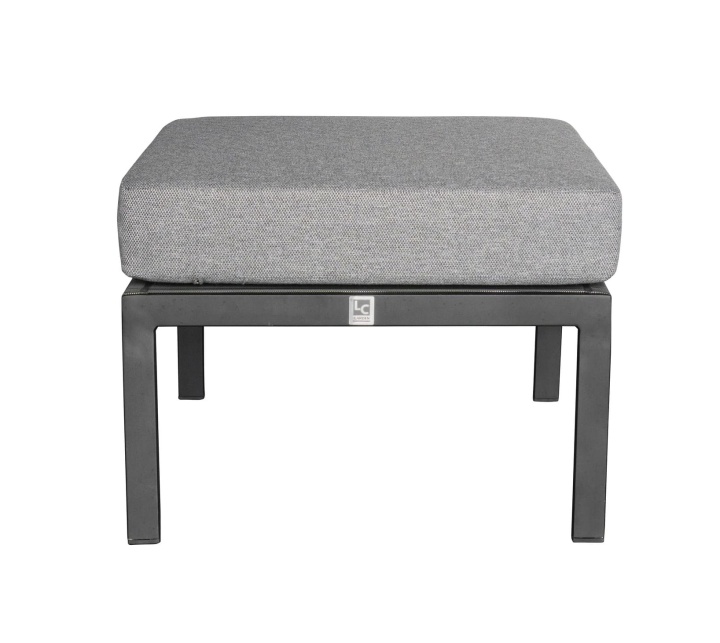 L.C. Wholesaler Hocker SONDRINO ca. B60 H43 T59 cm in Textilene silber
