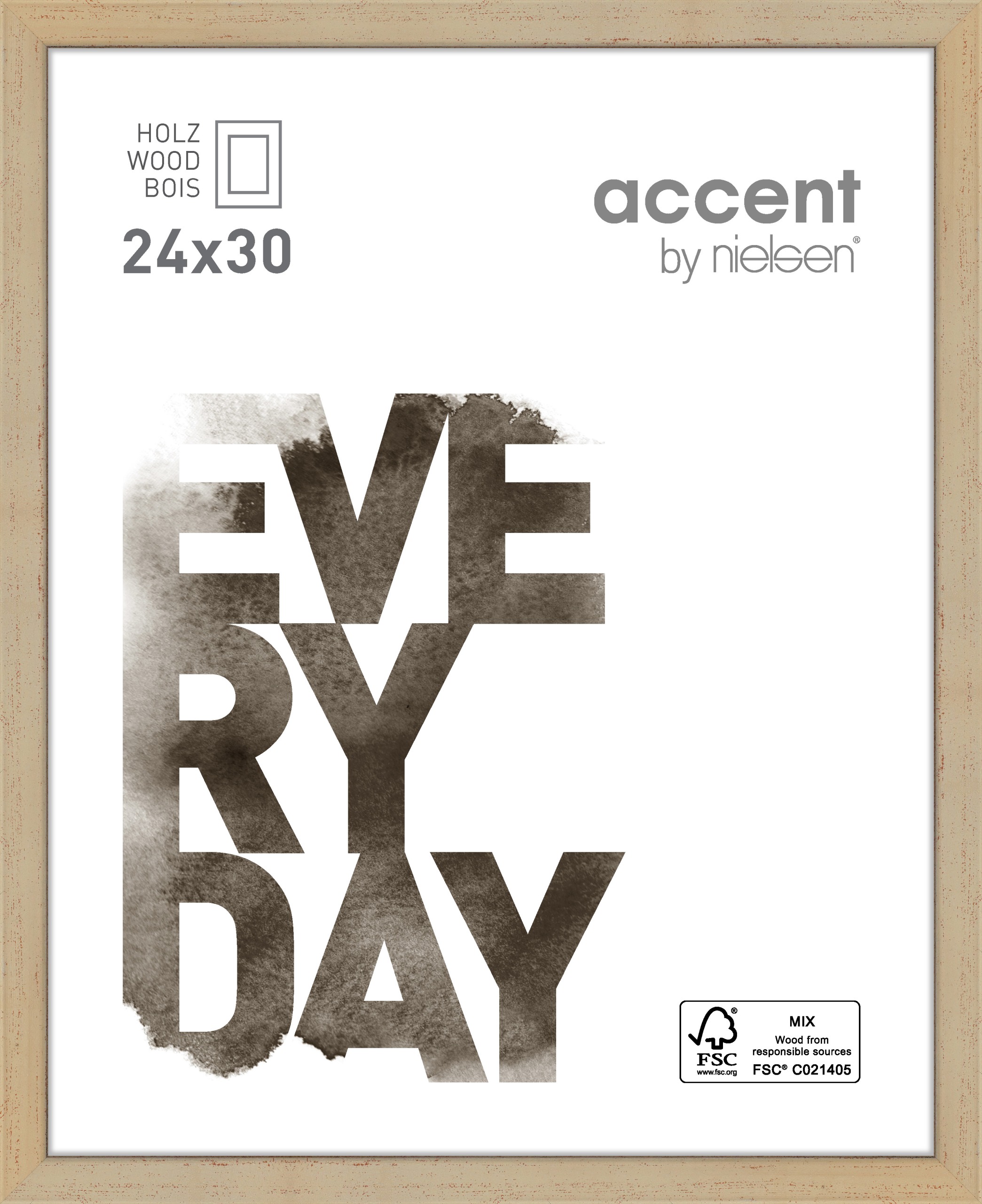 Accent by Nielsen Holz Bilderrahmen Zoom ca. 24x30cm in Farbe Gold