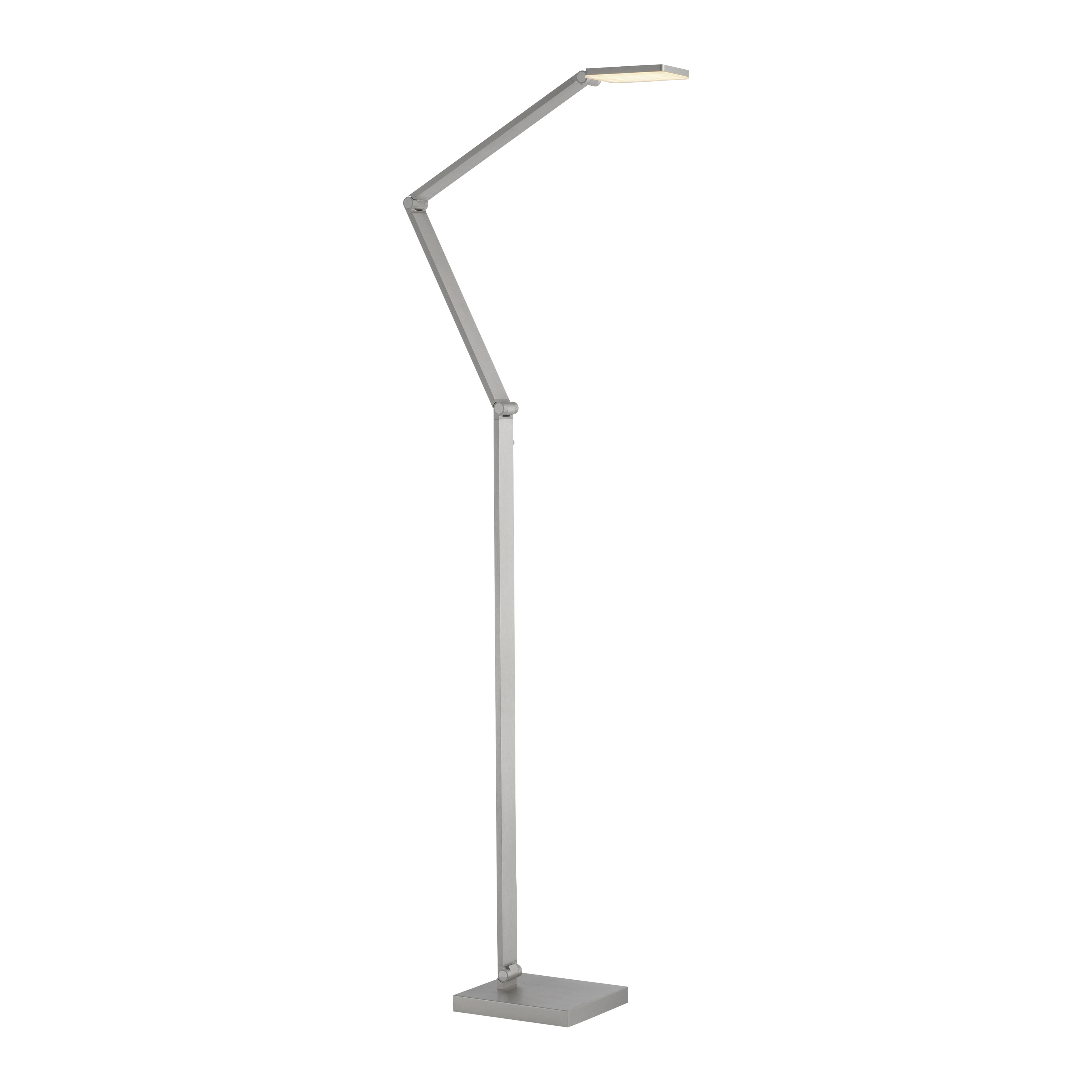Paul Neuhaus LED-Stehleuchte SAMSKY 1-flammig in Farbe stahl, Deckenlampe, Led-Lampe, verstellbar, Metall, modern