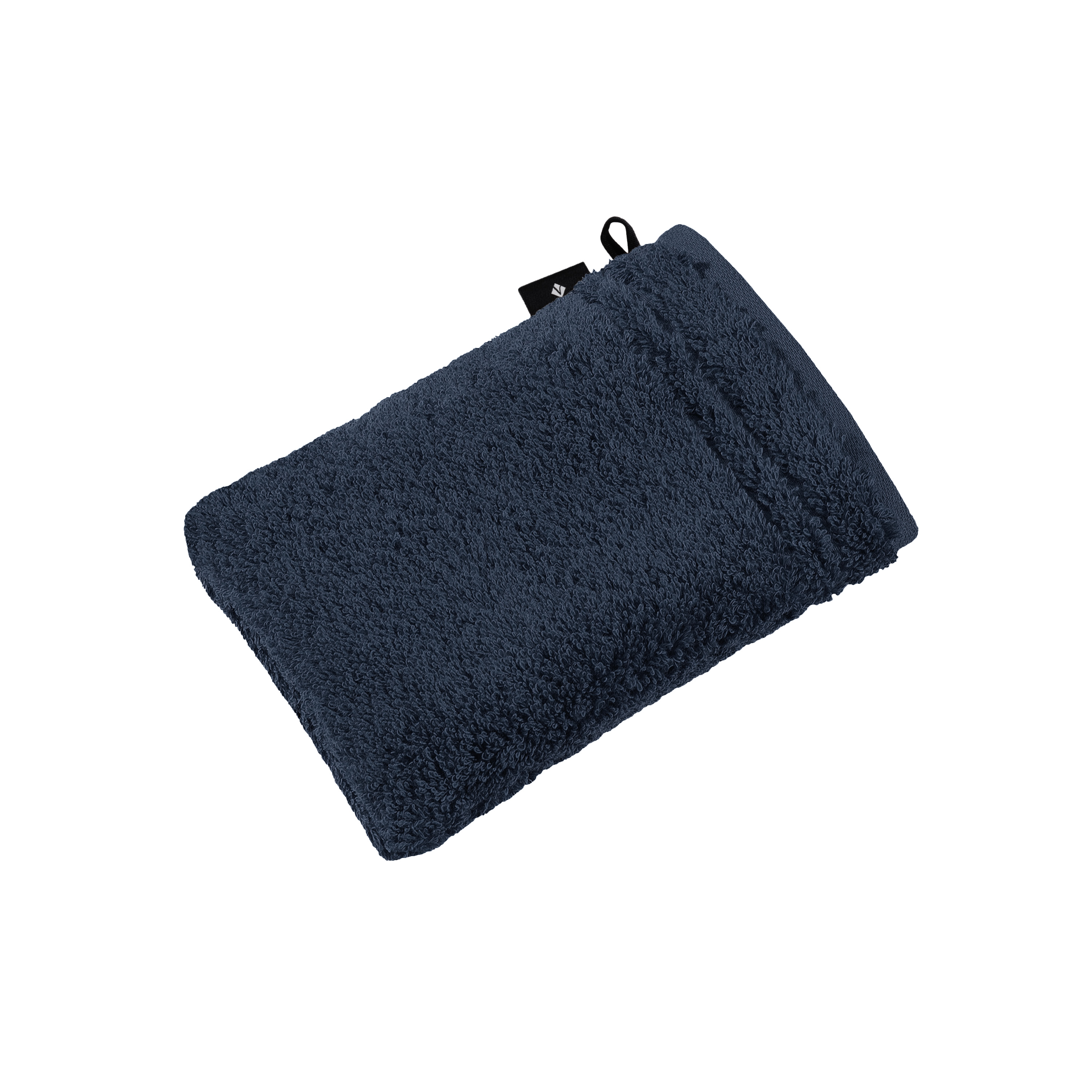 Vossen Waschhandschuh Vienna Style Supersoft ca. 22x16cm in Farbe navy blue, Waschhandschuh, Frottee, Baumwolle, Dunkelblau, Aufhängeschlaufe