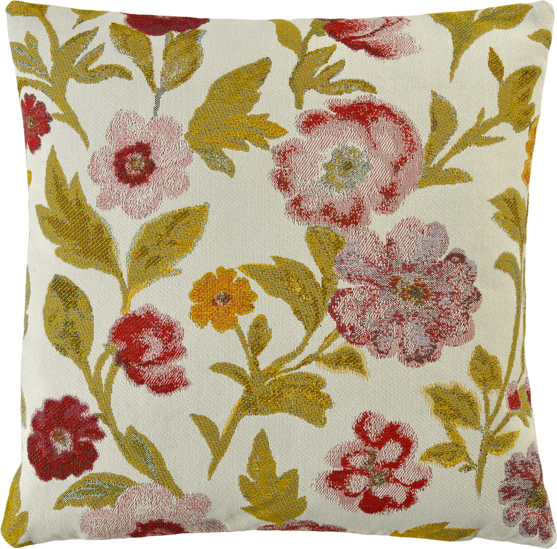 Sander Kissenhülle HAZEL ca. 40 x 40cm in Farbe golden green/multi, Kissen, Dekoration für Zuhause, Muster, Pflanze