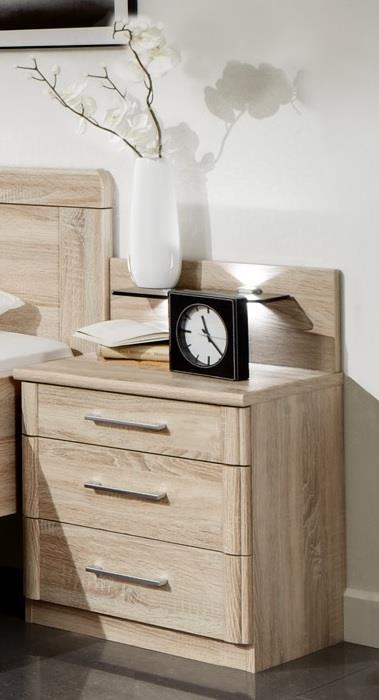 Wiemann Nachtschrank Meran 053 in Eiche sägerau Nachbildung Wiemann Nachtschrank Meran 053 in Eiche sägerau Nachbildung, Kabinett, Mobiliar, Schublade, Anrichte