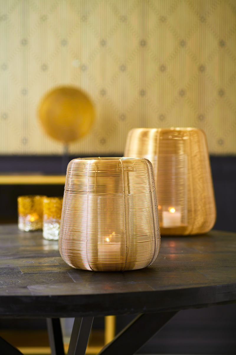 Light & Living Windlicht ADETA 28x29cm in gold