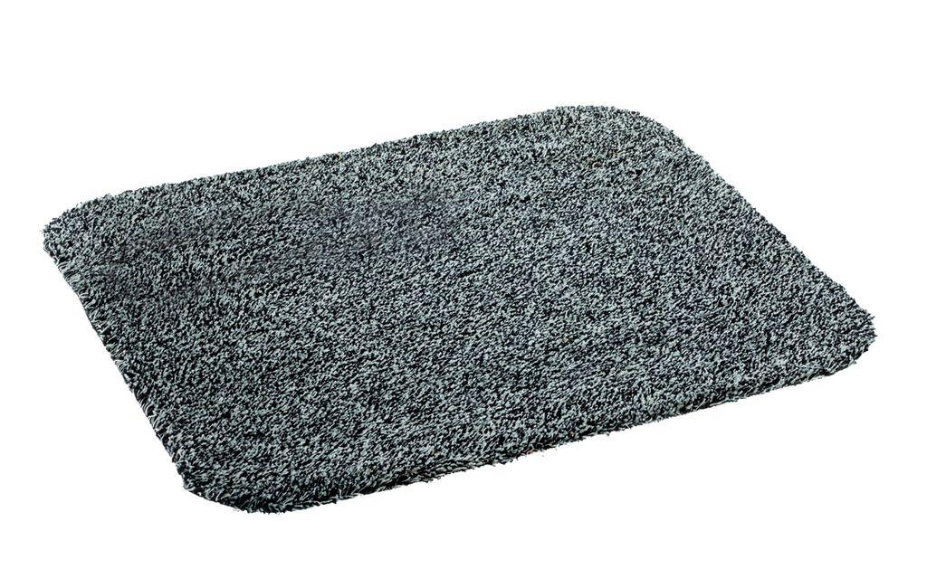 Golze & Söhne Türmatte Entra Saugstark ca. 60x75cm in Farbe anthrazit, Teppich, Shag-Teppich, Bodenkachel, Mikrofaser-Teppich, grau-schwarz