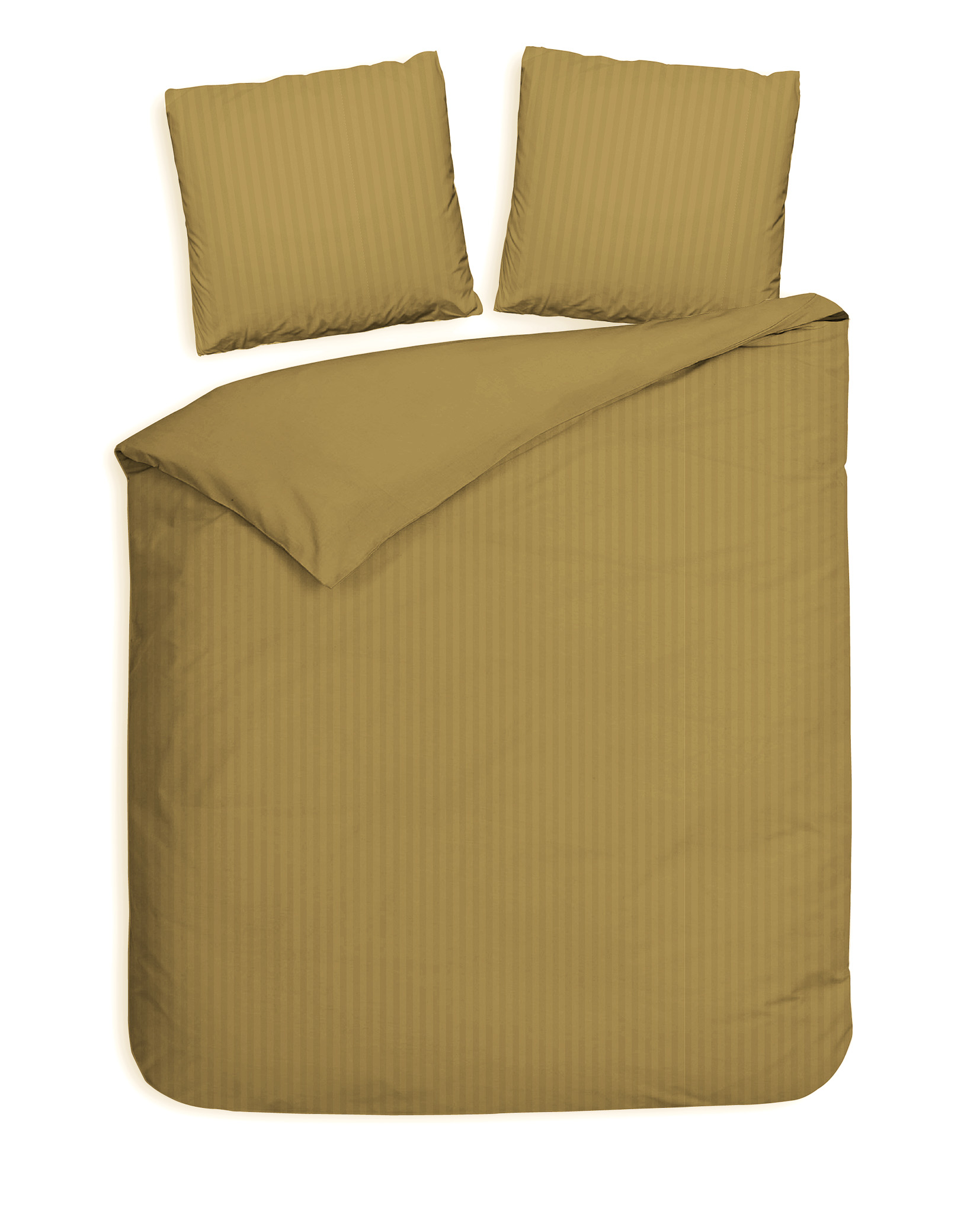 Bettwäsche ca. 200x200cm BANDA in Gold Bettwäsche ca. 200x200cm BANDA in Gold, Bettwäsche, Bettbezug, Kopfkissenbezug, Streifen, Olivgrün
