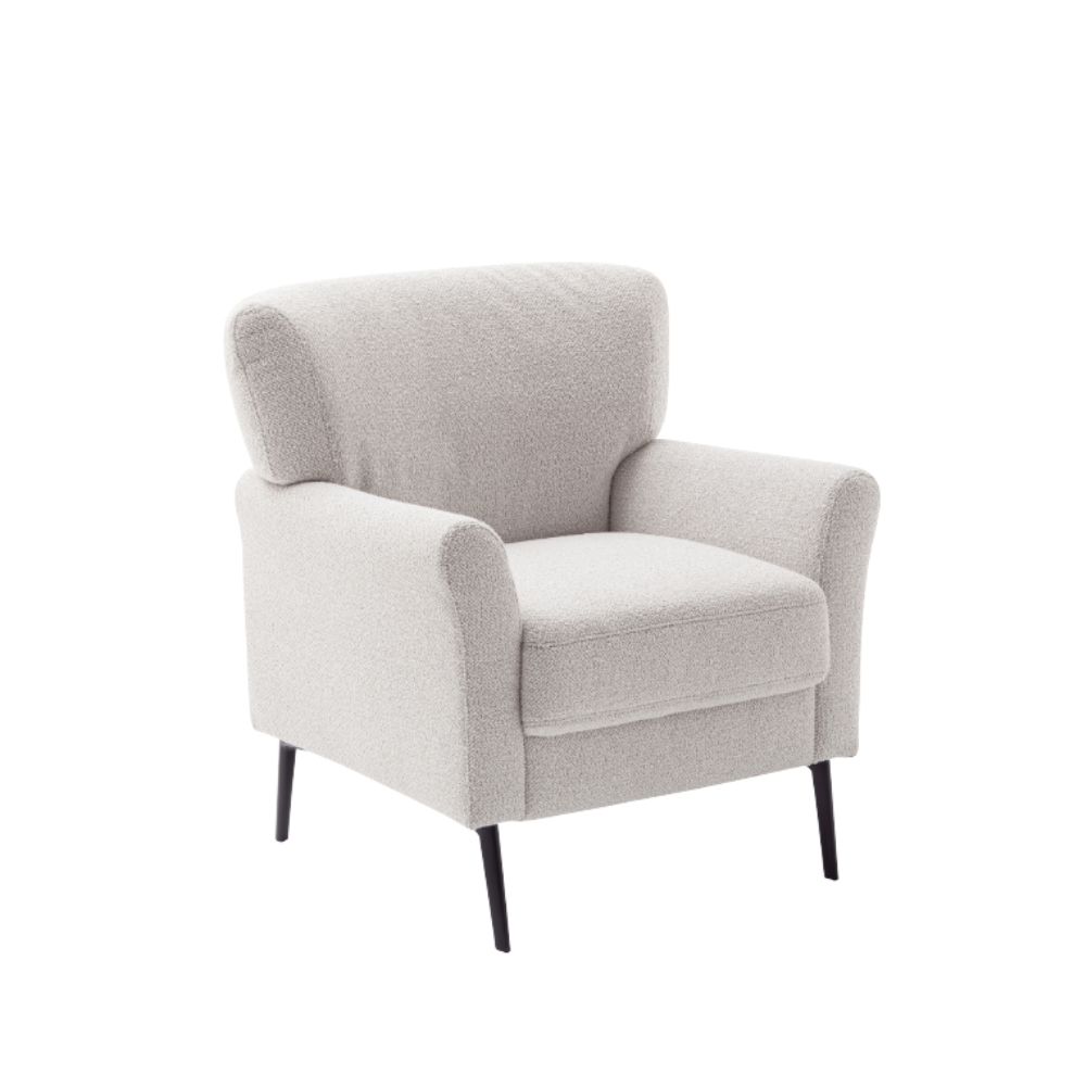 SCHÖNER WOHNEN-Kollektion Sessel AMADEO in Stoff Space silver/cream