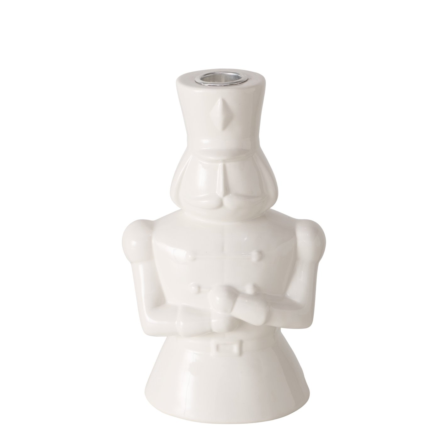 Boltze Kerzenleuchter Casca in Farbe Materialmix weiß, Kunst, Porzellan, Töpferei, Figur, Rauchrohr