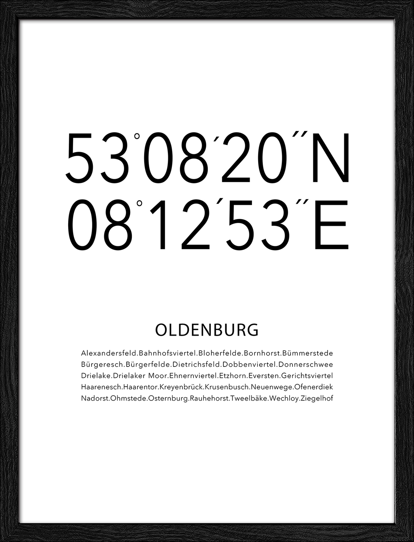 ProArt Framed-Art Slim Scandic 33x43cm Oldenburg ProArt Framed-Art Slim Scandic 33x43cm Oldenburg