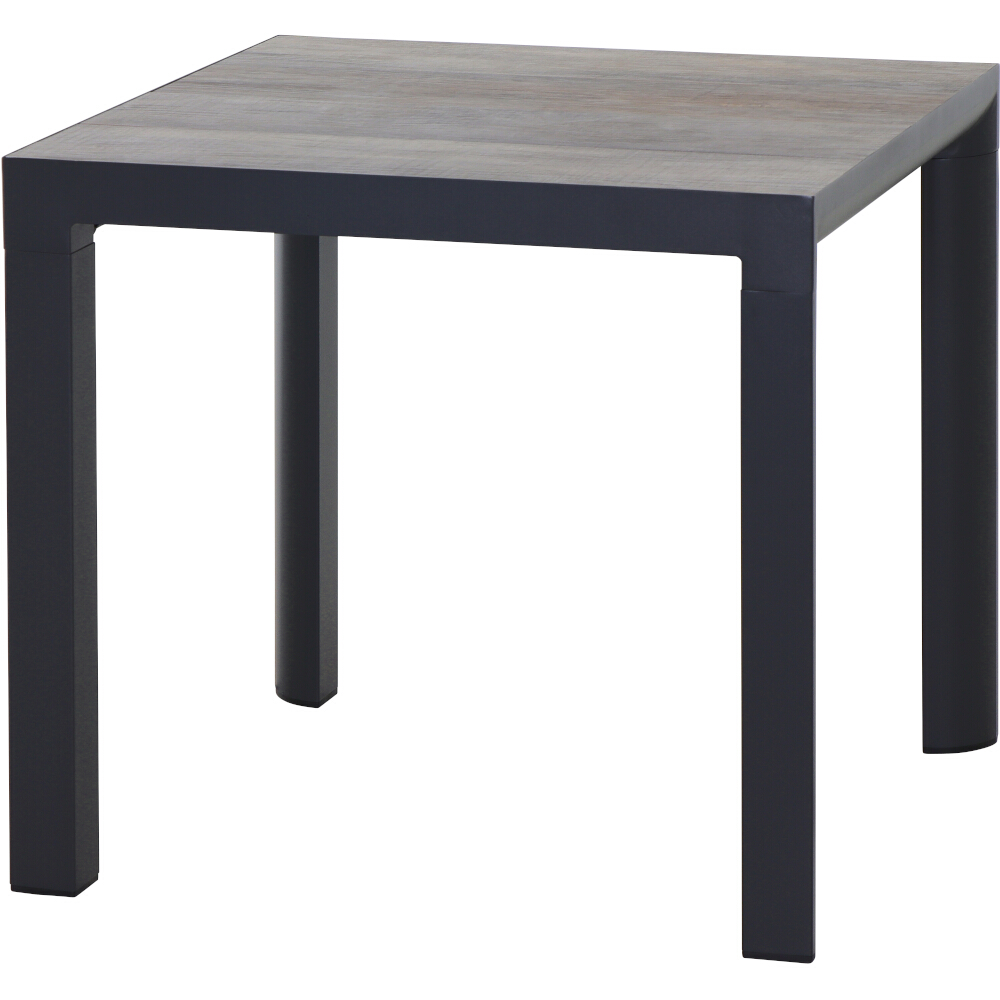 Tisch SILVA ca. 80x80cm in washed grey/anthrazit Tisch SILVA ca. 80x80cm in washed grey/anthrazit