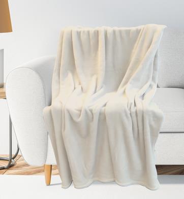 Wohndecke, ca. 150x200cm Cozy in creme