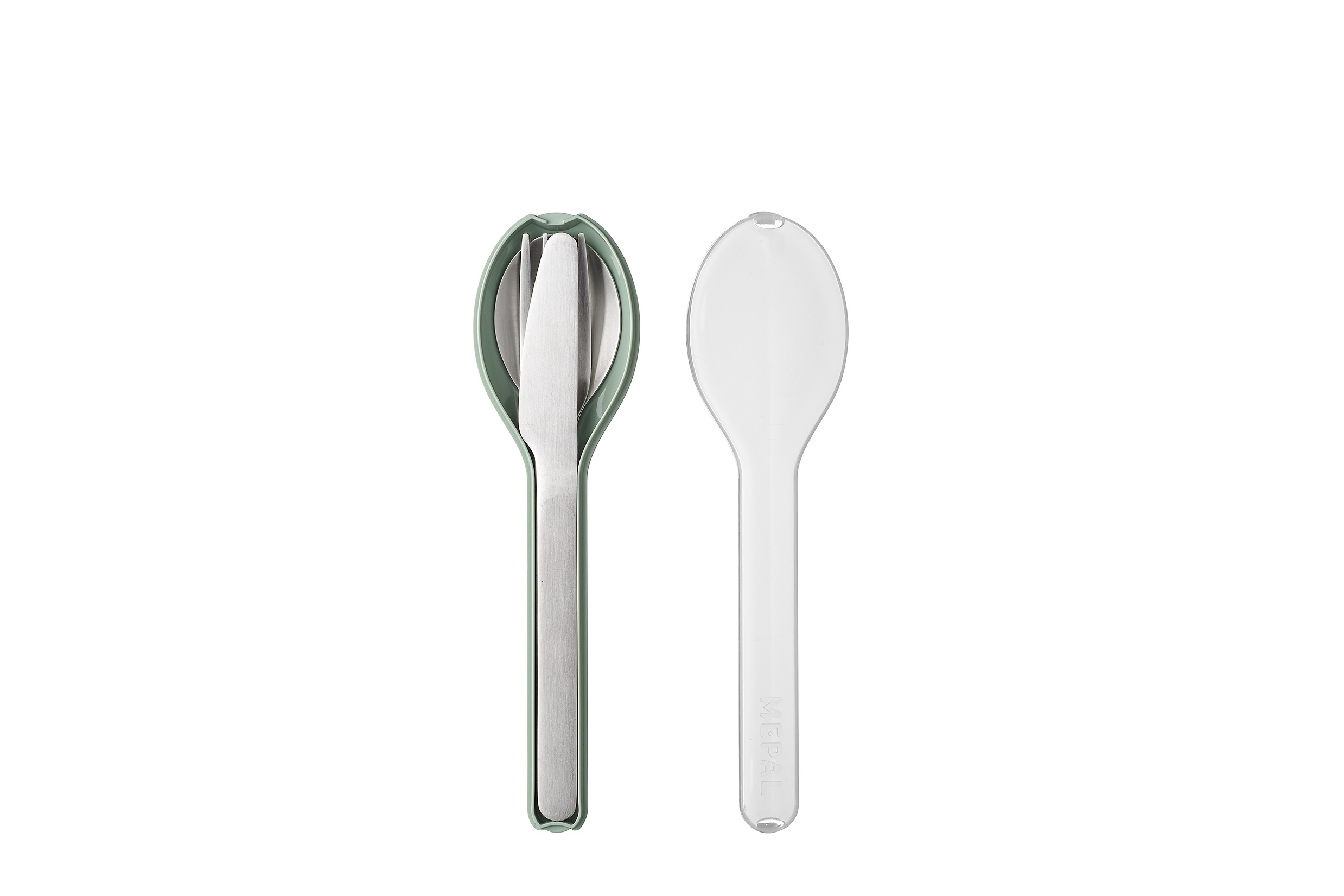 Mepal Besteckset Ellipse 3-teilig in Farbe Nordic Sage