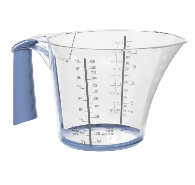 Rotho Messbecher LOFT in Farbe Horizon Blue