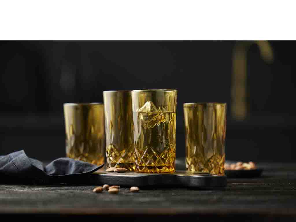 Lyngby Glas Highball 0,38 Liter in Farbe amber Lyngby Glas Highball 0,38 Liter in Farbe amber