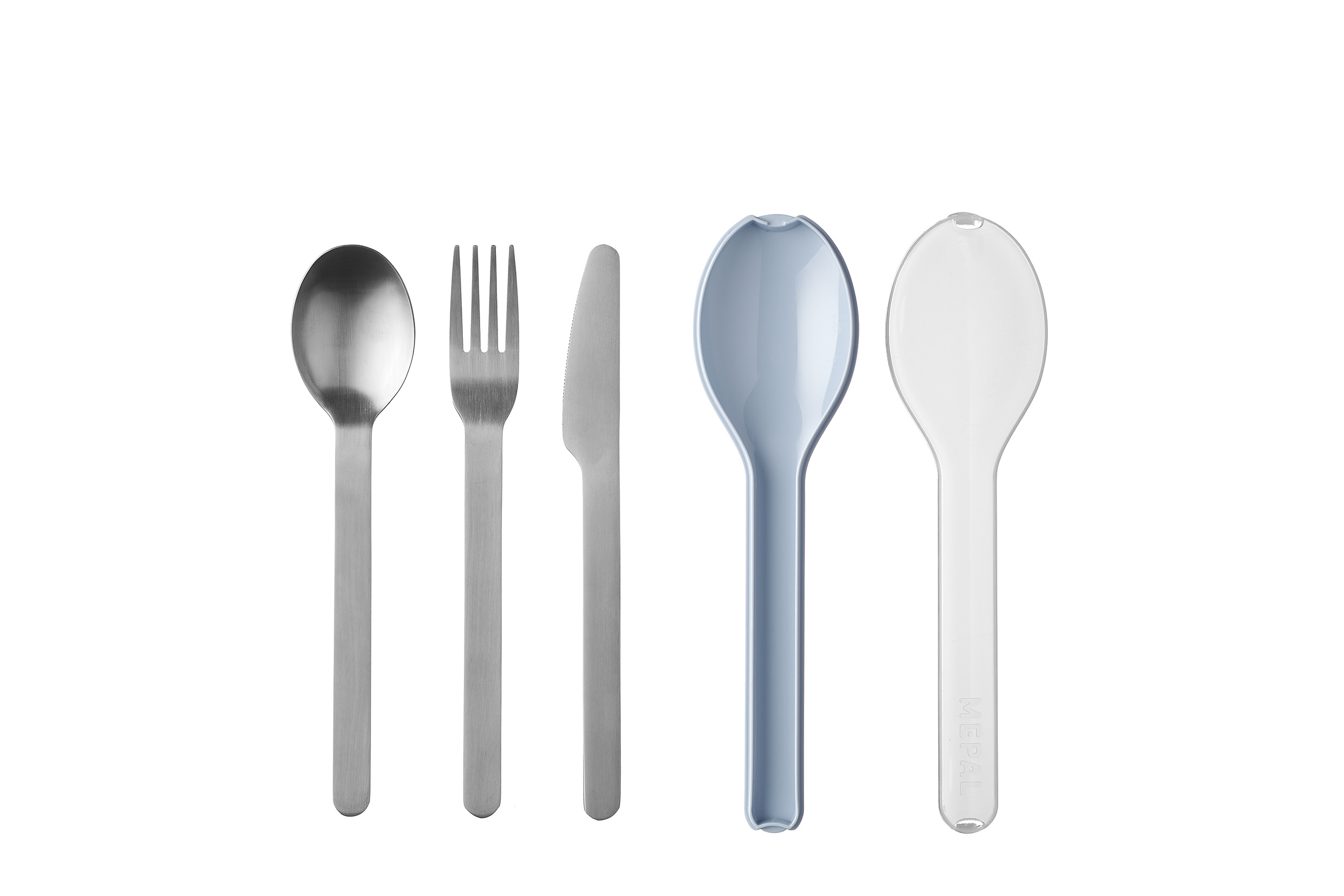 Mepal Besteckset Ellipse 3-teilig in Farbe Nordic Blue Mepal Besteckset Ellipse 3-teilig in Farbe Nordic Blue