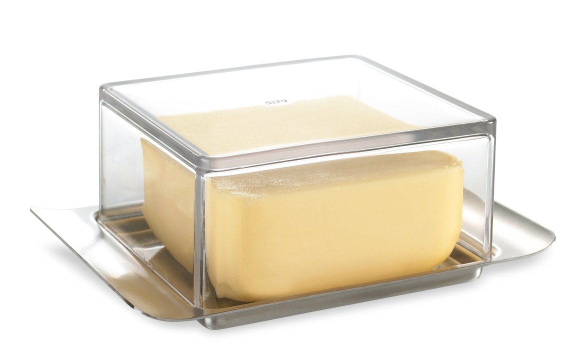 GEFU Butterdose Brunch silber GEFU Butterdose Brunch silber