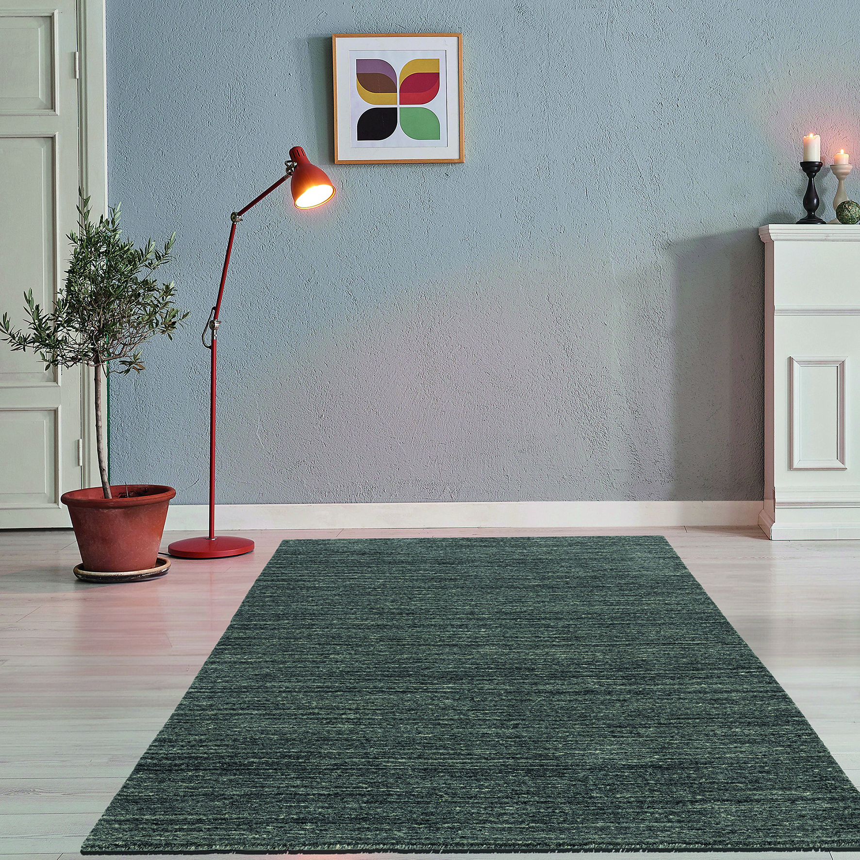 Theo Keller Handwebteppich PURE 70x140 in ca. 70 x 140 cm