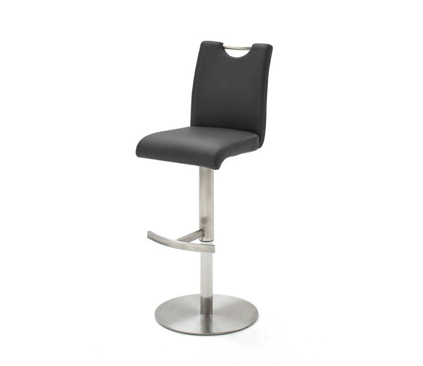 Barhocker in Schwarz MCA Furniture Barhocker Alesi in Lederoptik schwarz