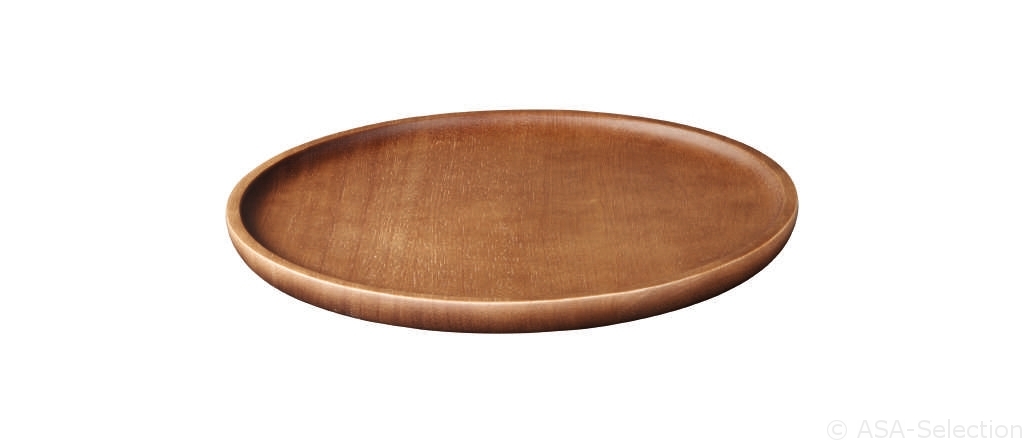ASA Selection Holzteller Wood in Farbe braun