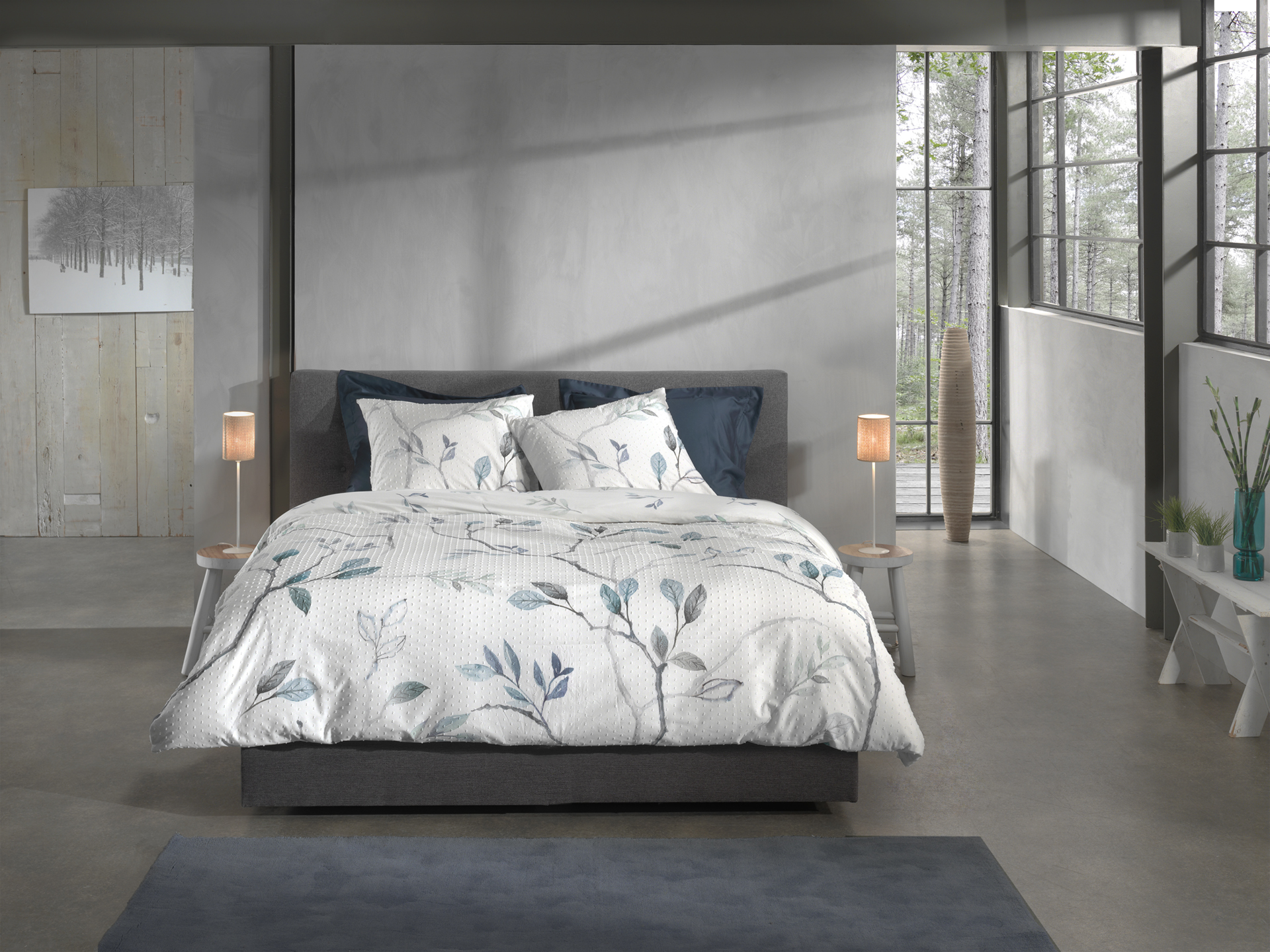 Heckettlane Bettwäsche ca. 155x220cm in Farbe White